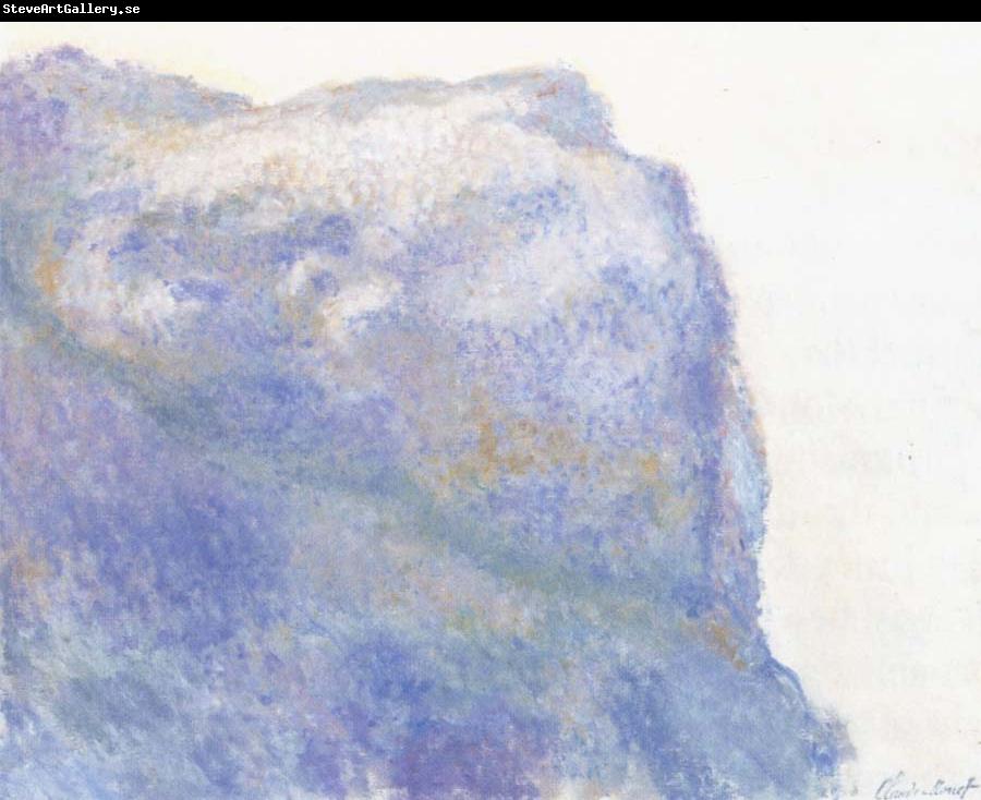 Claude Monet On the Cliff at Le Petit Ailly